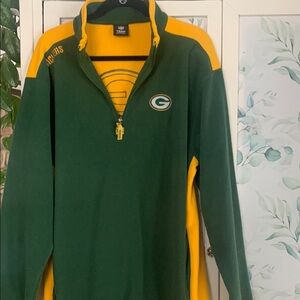 NFL Green and Gold Quarter-Zip Pullover